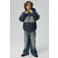NAME IT KIDS winterjas - donkerblauw/grijs