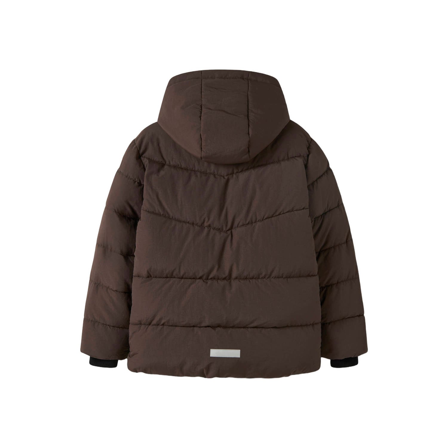 NAME IT KIDS winterjas donkerbruin