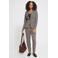 ICHI getailleerde gestreepte blazer - bruin