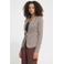 ICHI getailleerde geruite blazer met stippen - bruin