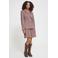 ICHI getailleerde geruite blazer - rood