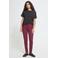ICHI jersey regular fit pantalon - donkerrood