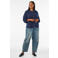 Zizzi gebreid vest Plus Size met wol - blauw