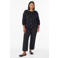 Zizzi Plus Size gebreid vest - zwart