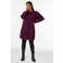 Zizzi Plus Size gebreide midi jurk - donkerrood