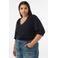 Zizzi gebreide trui Plus Size - zwart