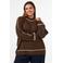 Zizzi Plus Size coltrui met wol - donkerbruin