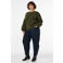 Zizzi Plus Size gebreide trui met wol - groen
