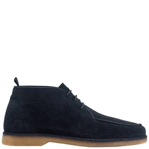 Rehab Collin suède veterboots donkerblauw