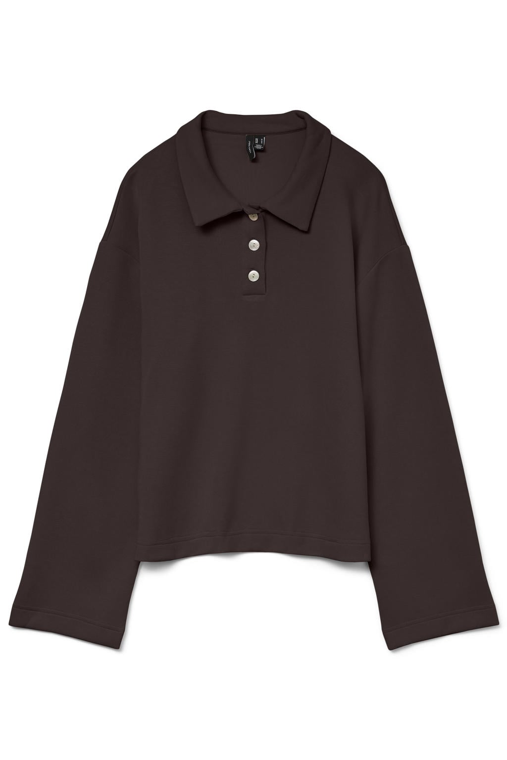 VERO MODA CURVE sweater Plus Size - donkerbruin