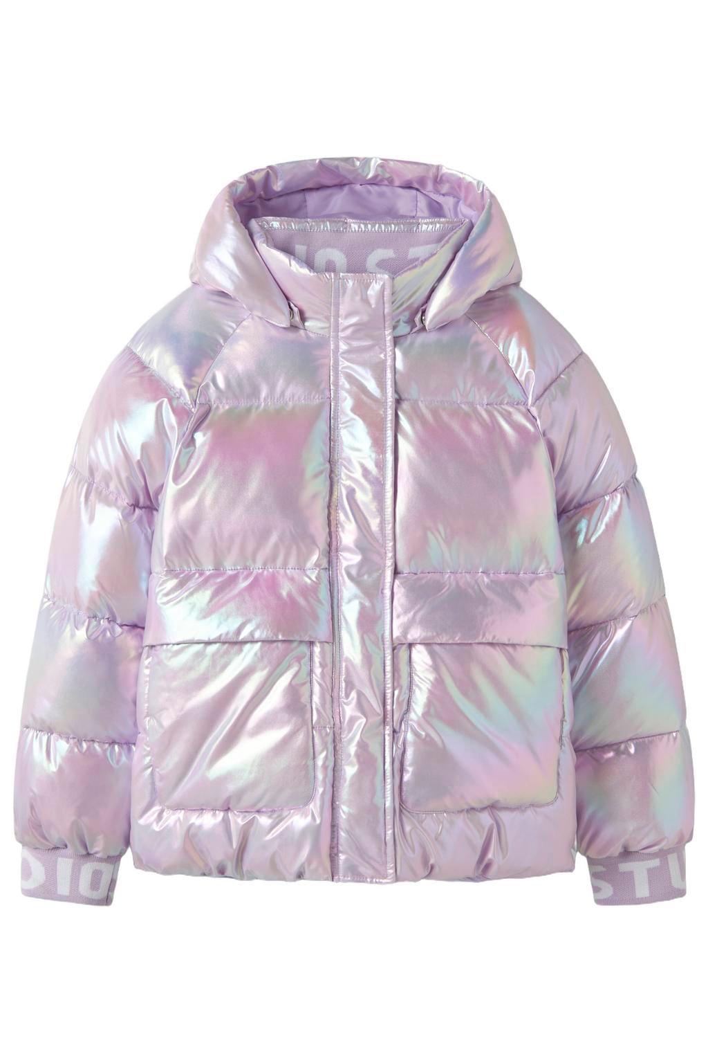 NAME IT KIDS winterjas - paars
