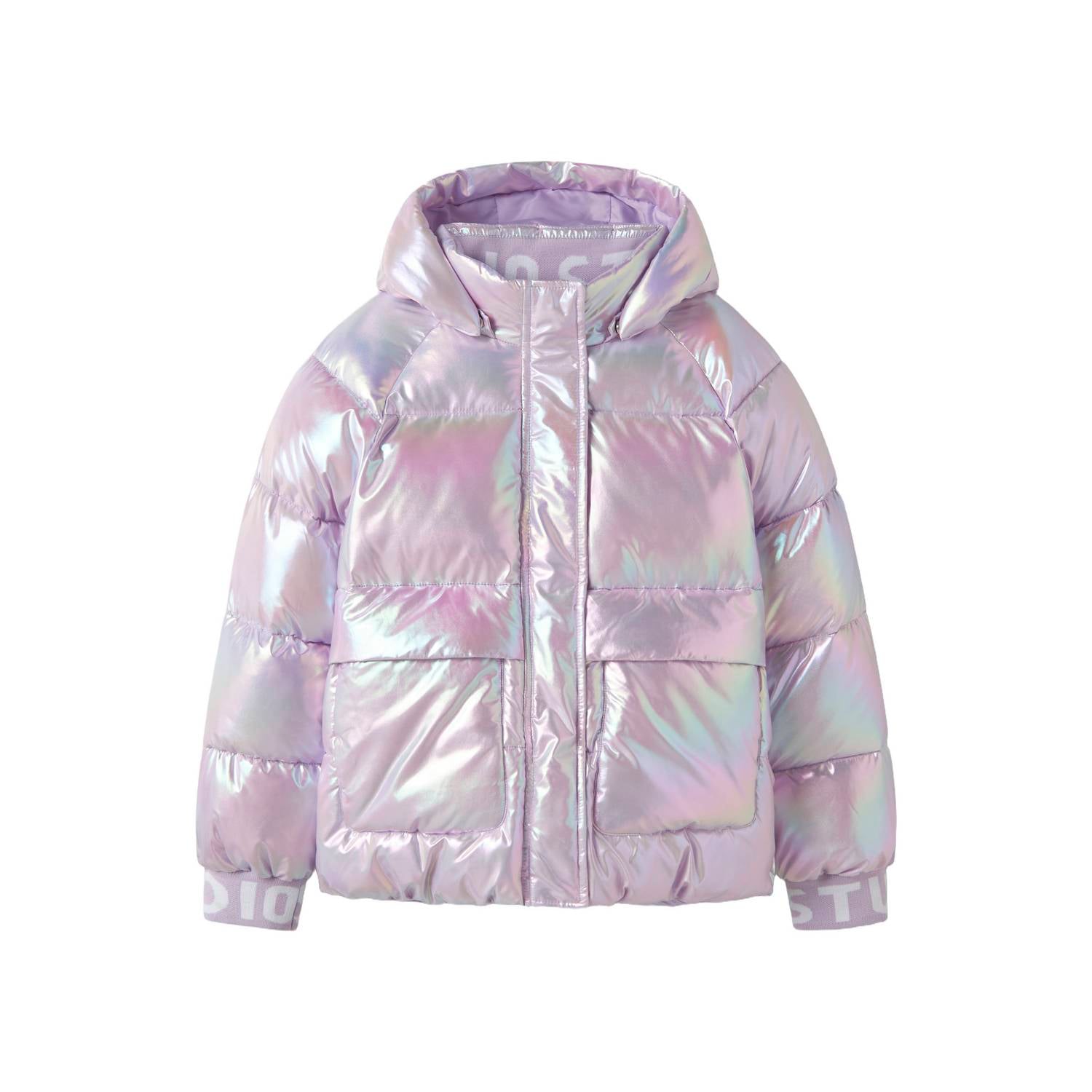 NAME IT KIDS winterjas paars