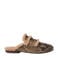 BRONX jaxx-ie leren clogs met dierenprint - beige/groen