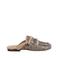 BRONX jaxx-ie leren muiltjes met dierenprint - beige/groen