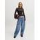 JJXX slim fit top - donkerbruin