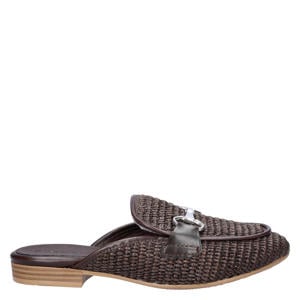 rieten slippers - bruin