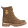 Graceland suède enkelboots met profielzool - bruin