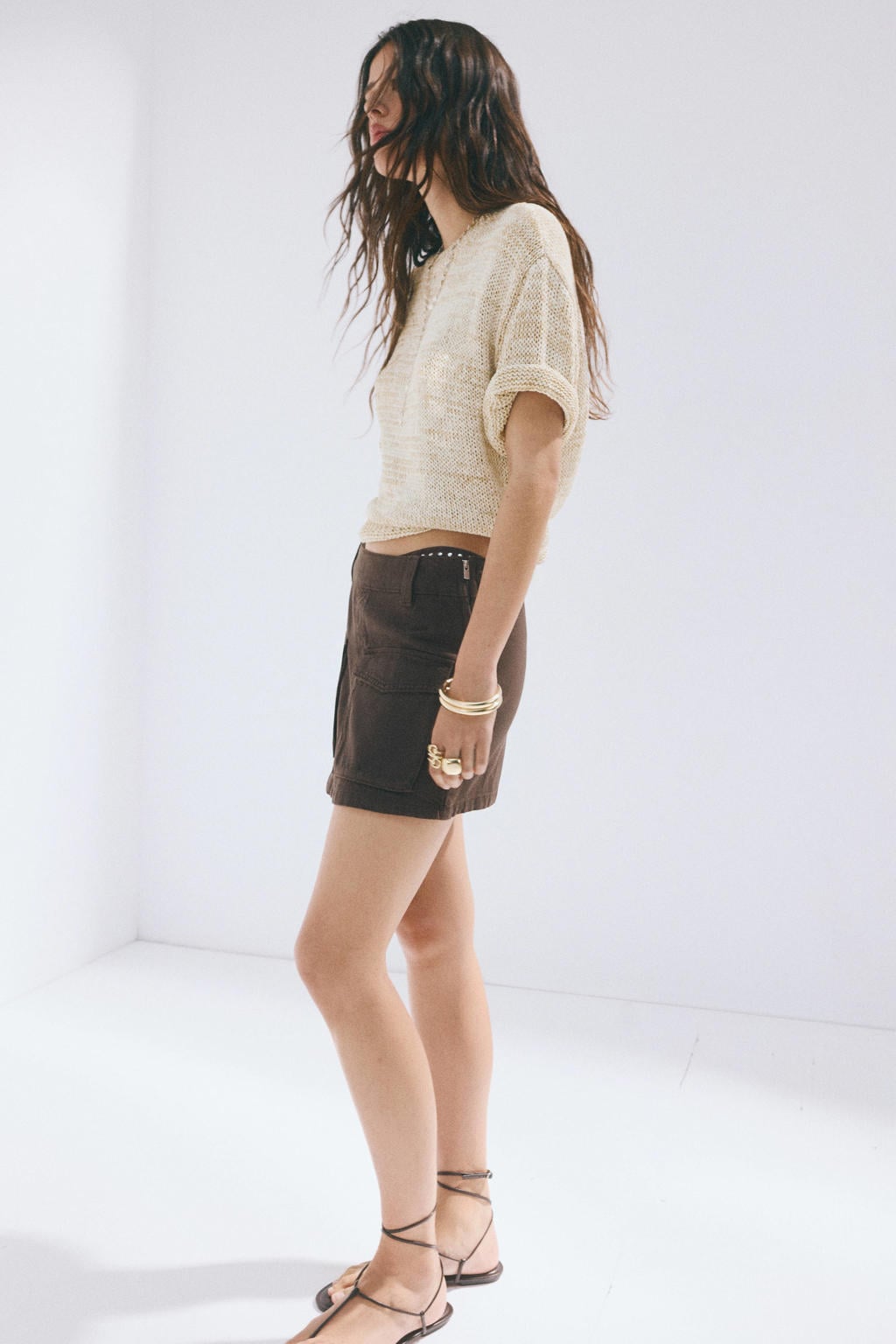 Mango gebreide trui - beige