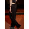 Mango wide leg broek met stippen en pailletten - donkerbruin