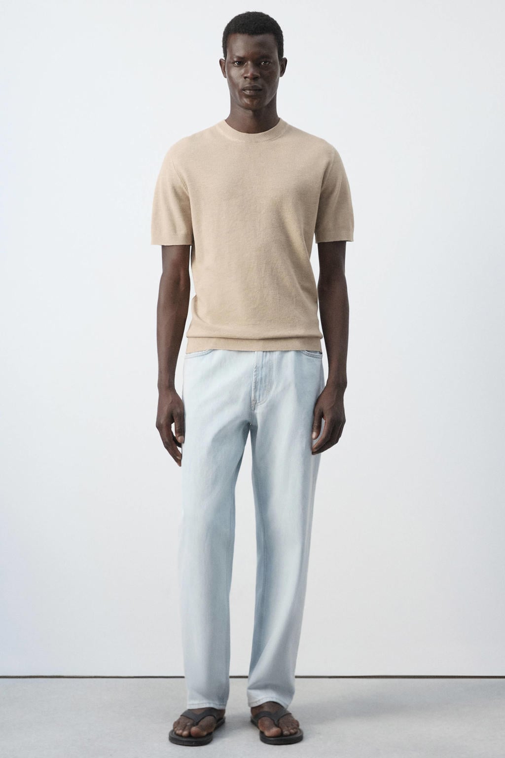 Mango Man regular fit T-shirt - beige