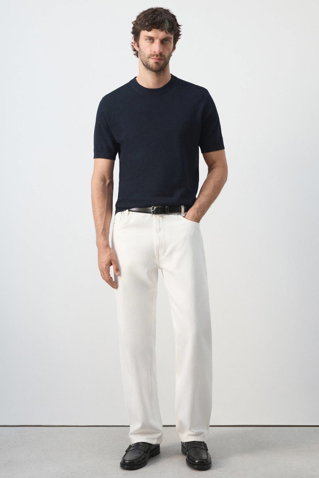 Mango Man regular fit T-shirt - marine