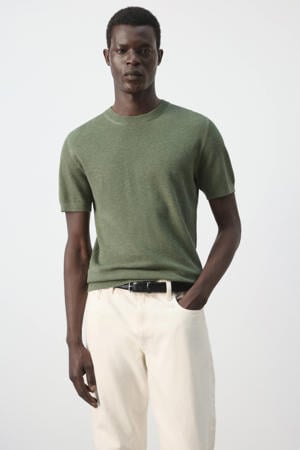regular fit T-shirt - middengroen