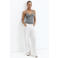Mango top met pailletten - grijs