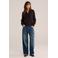 WE Fashion gebreide trui met wol - bruin