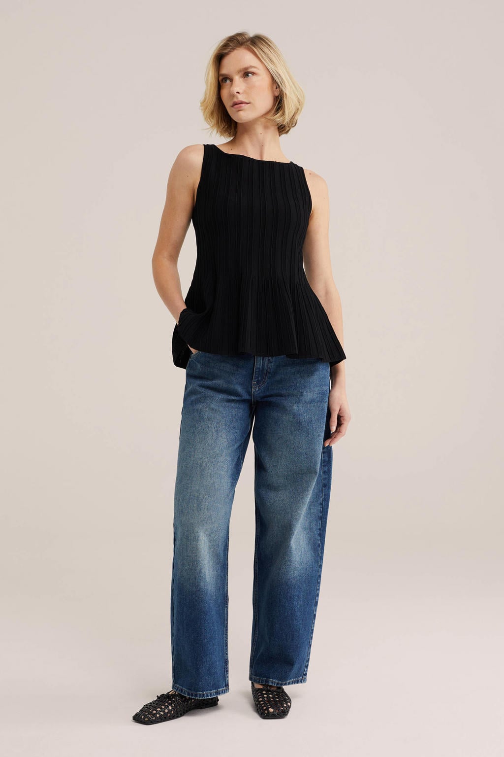 WE Fashion top - zwart