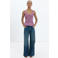 Mango top met glitters - paars