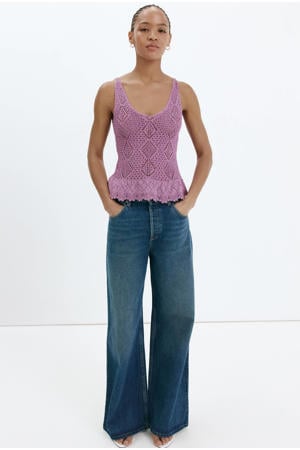 top met glitters - paars