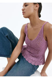 thumbnail: Mango top met glitters - paars