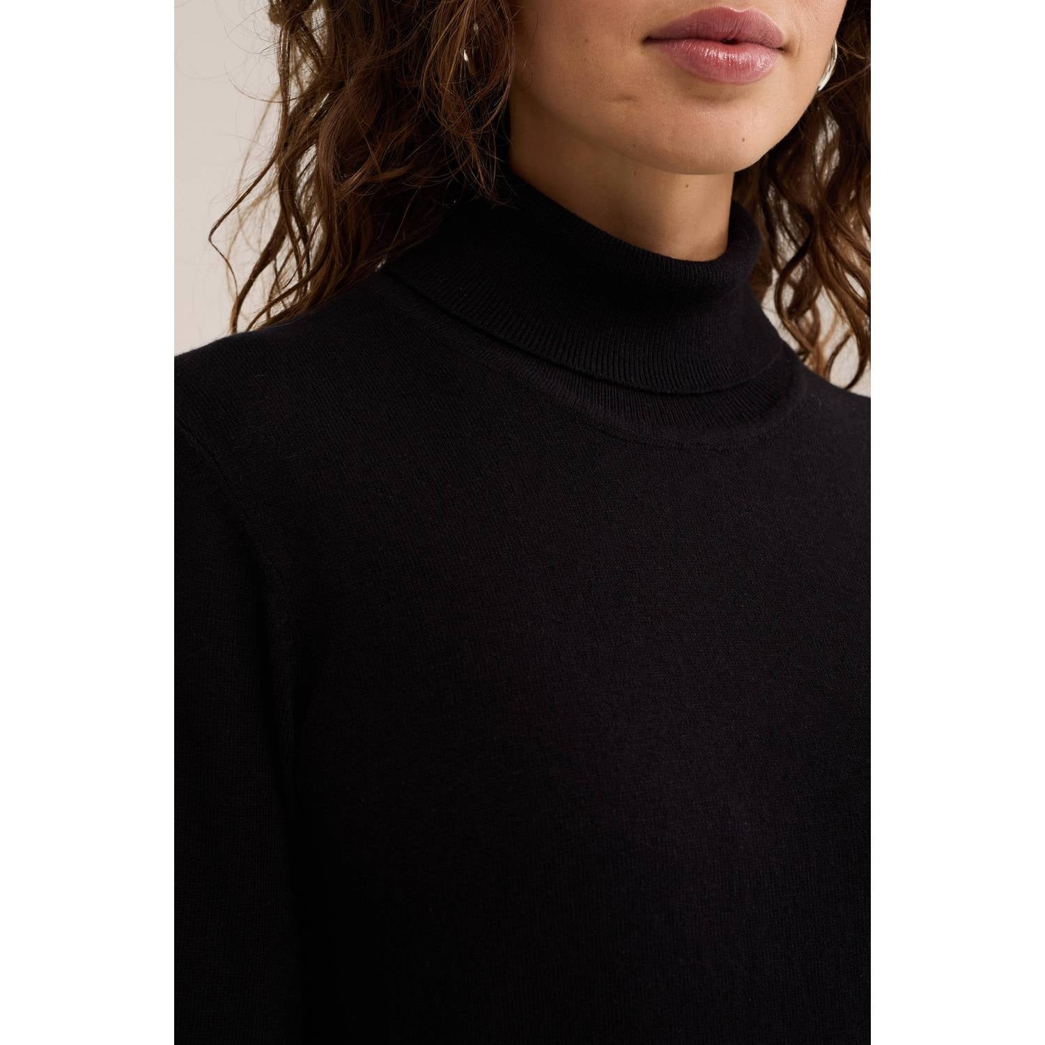 WE Fashion wollen coltrui zwart