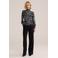 WE Fashion top met print - grijs/zwart