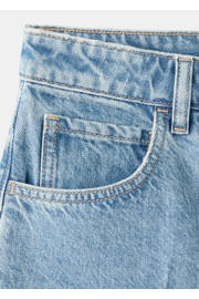 thumbnail: Mango straight leg denim short - mediumblauw denim