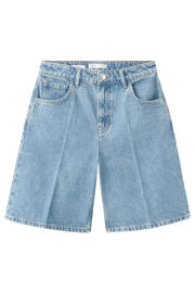thumbnail: Mango straight leg denim short - mediumblauw denim