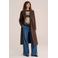 WE Fashion gebreide noorse trui met print en wol - zand/bruin