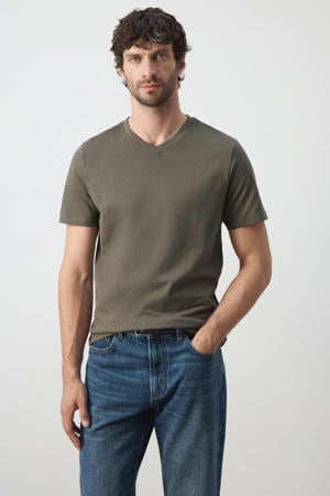 slim fit T-shirt - beige/kaki
