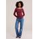 WE Fashion aansluitend T-shirt - rood