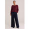 WE Fashion gebreide trui - donkerrood