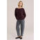 WE Fashion gebreide trui - aubergine