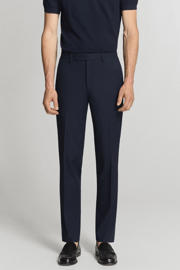 thumbnail: Mango Man viscose broek - donkerblauw