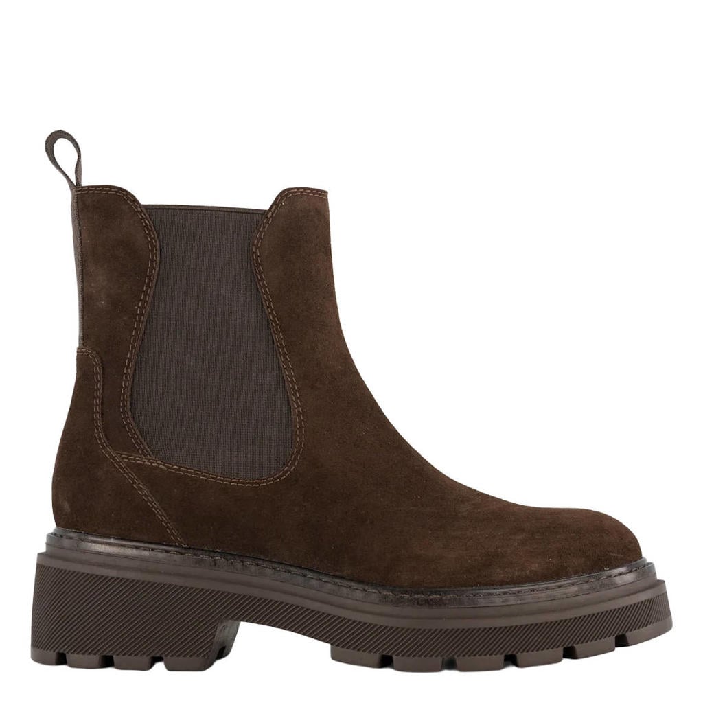 Graceland chunky suède chelsea boots - bruin