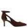 Graceland suède pumps met naaldhak - bruin