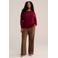 WE Fashion Curve trui Plus Size - donkerrood