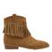 Graceland western suèdelook laarzen met franjes - cognac