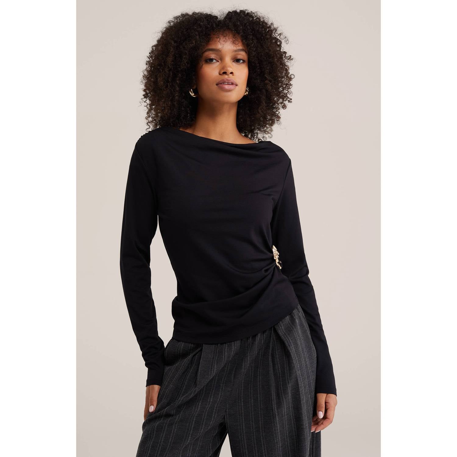 WE Fashion top zwart