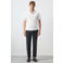 Mango Man slim fit polo - wit