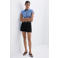 Mango straight leg denim short - zwart