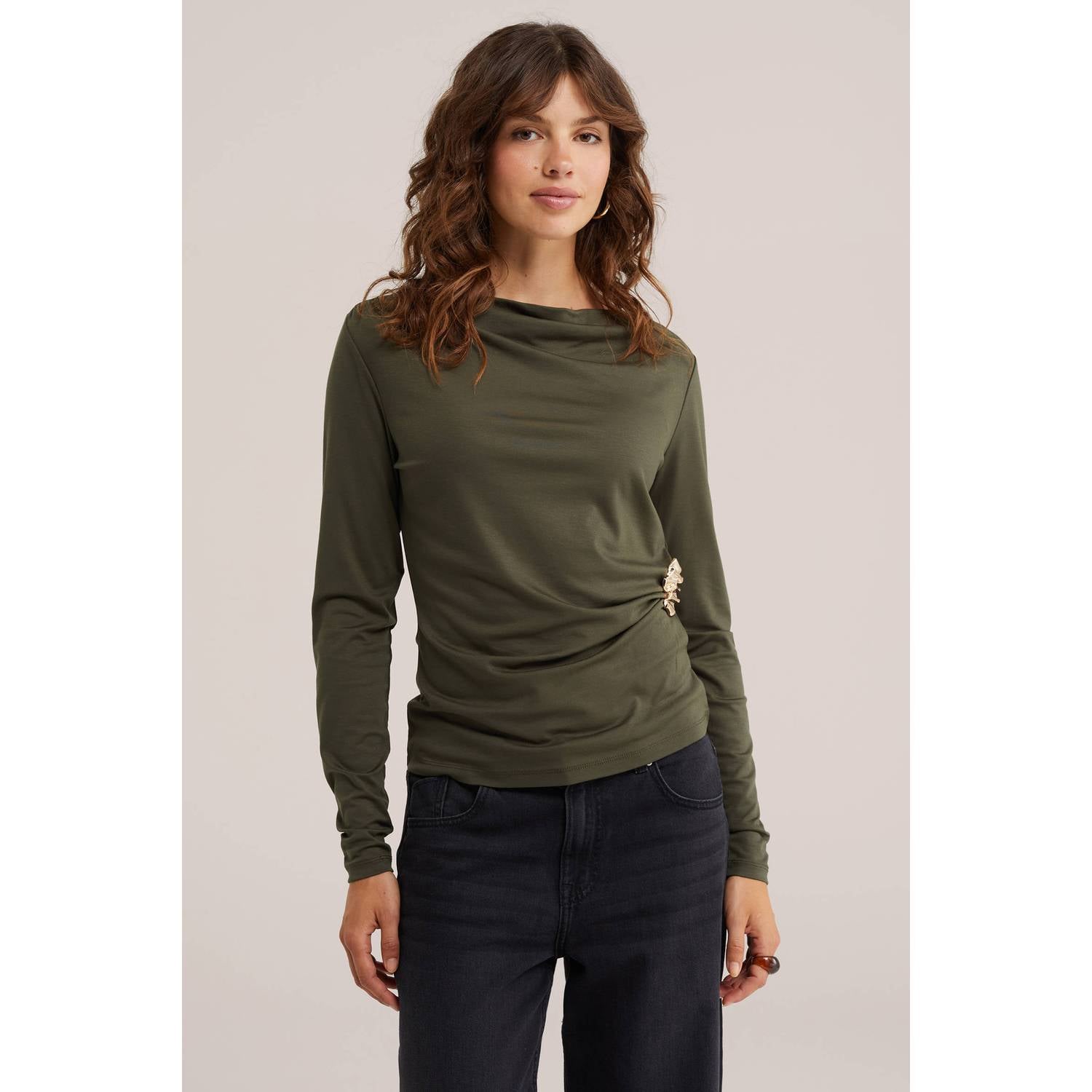 WE Fashion top groen